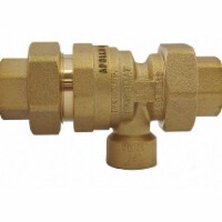 Apollo Valves Dual Check Valve w/ Port,Brass,1/2 ,FNPT  4ALF4A33AM