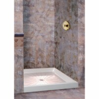 Mustee Durabase 36 In. W x 36 In. D Center Drain Shower Floor & Base in White