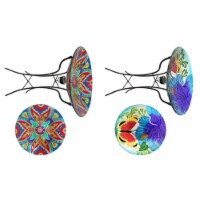 Infinity 8048418 25.6 x 18.11 in. Solar Bird Bath with Stand - Glass & Metal