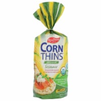 Real Foods Organic Corn Thins - Sesame 5.3 oz Pkg Perspective: Main