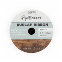 ArtSkills® Project Craft™ Burlap Ribbon - White Perspective: Main