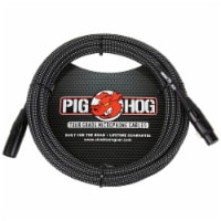 Black/White Woven High Performance XLR Microphone Cable, 10 Feet