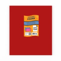 E-Clips USA Red Paper Pocket Folders 100-Units Perspective: Main