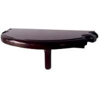 New Bluewave Premium Half Moon Wall Shelf - Mahogany Finish