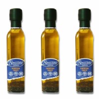Parmesan Garlic Infused Oil, 8.1 Fl Oz (3 Pack) - Infused with Thyme, Oregano, Minced Garlic