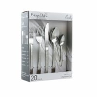 Megachef MCFW-BAILY-SILVER 4 in. Baily Flatware Utensil Set with Stainless Steel Silverware M