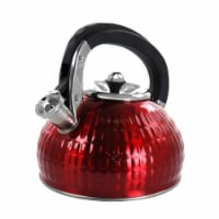 Megachef MGKTL-1045 3 Liter Stovetop Whistling Kettle, Red