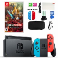 Nintendo Switch in Neon with Hyrule Warriors & Accessory Kit