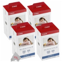 Four Canon Kp-108in Selphy Color Ink 4x6 Paper Set 3115b001 For Selphy Cp910 Cp900