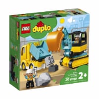 LEGO® Duplo® Truck & Tracked Excavator Building Set Perspective: Main