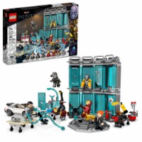 LEGO® Marvel The Infinity Saga Iron Man Armory Building Toy Perspective: Main