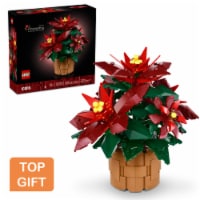 LEGO Icons Poinsettia Plant Building Set and Centerpiece Table Decoration 10370 Perspective: Main