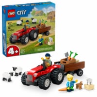 LEGO City Red Farm Tractor with Trailer & Sheep Building Toy 60461 Perspective: Main