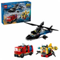 LEGO City Helicopter, Fire Truck & Submarine Remix Building Toy 60462 Perspective: Main