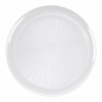 14  White Pavilion Round Disposable Plastic Trays (24 Trays)