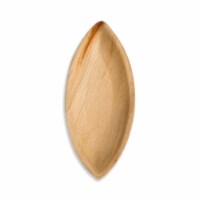 12  Boat Natural Palm Leaf Eco-Friendly Disposable Trays (100 Trays)