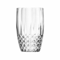 16 oz. Clear Stripe Round Disposable Plastic Tumblers (48 Tumblers)