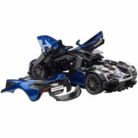 Autoart 76061 Mclaren P1 Azure & Carbon Fiber 1 by 18 Scale Model Car, Blue & Metallic Dark B