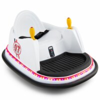 6V Kids Ride On Bumper Car Vehicle 360 Degree Spin Toy w/ Remote Control White