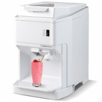 Electric Ice Crusher Shaver Adjustable 460W Snow Cone Maker Machine 265lbs/hr