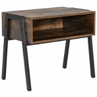 Gymax Stackable End Table Night Stand Bedside Table Shelf Accent Table