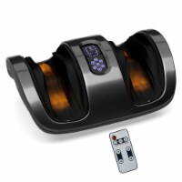 Shiatsu Foot Massager Kneading & Rolling Foot Massager Heat Function Black
