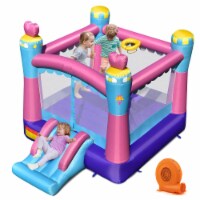 Inflatable Bounce House 3-in-1 Princess Theme Inflatable Castle w/ 750W Blower