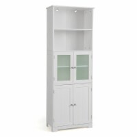 White Tall Standing Bathroom Linen Tower Storage Cabinet for Bathroom and  Vanity, 1 unit - Kroger