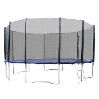 Gymax 15' Outdoor Recreational Trampoline Bounce Combo W/Safety Closure Net Ladder