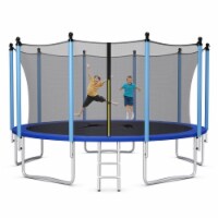 8/10/12/14/15/16FT Jumping Exercise Recreational Bounce Trampoline for Kids W/Safety