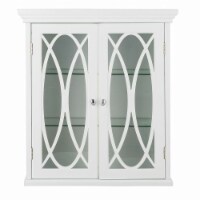 International Concepts ELG-637 Florence Two Doors Wall Cabinet, Tempered Glass - 24 H in.