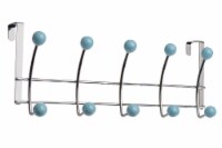 Elegant Home Fashions Over the Door 10 Hooks Hangers Steel Chrome Green OTD-3816