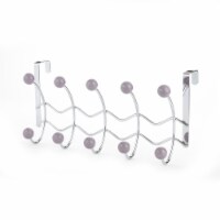 Elegant Home Fashions Over the Door 10 Hooks Hangers Lavender OTD-3826