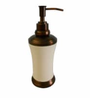 Elegant Home Fashions Bathroom Hand Lotion Dispenser Ceasar Ivory/Bronze AC12104