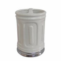 Elegant Home Fashions Bathroom Toothbrush Holder Stand Glenda White AC13103