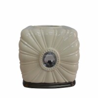 Elegant Home Fashions Bathroom Toothbrush Holder Stand Jemma Ivory AC13205