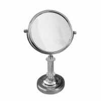 Elegant Home Fashions Bathroom Table Magnifying Mirror Standing Chrome SM-DY7817