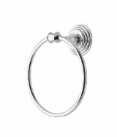Elegant Home Fashions Bathroom Towel Holder Ring Wall Mount Silver BH60068