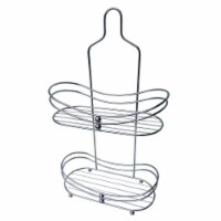 Elegant Home Fashions Bathroom Shower Caddy 2-Tier Round Edges Chrome ESC-022