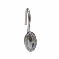 Bathroom Shower Curtain Hook Zinc & Chrome Silver 9071