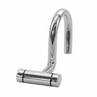 Bathroom Shower Curtain Hook Round Tube Metal Silver 9835