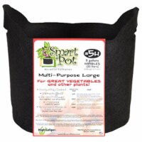 High Caliper Growing 21005RT 5 Gallon- Black Patented Small Smart Pot With Handles