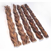 Canine Caviar Pet Foods 700113 12 in. Buffalo Stix Braided 30-Count