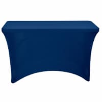 Iceberg 16516 4 ft. Stretch Fabric Table Cover, Blue
