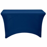 Iceberg 16516 4 ft. Stretch Fabric Table Cover, Blue