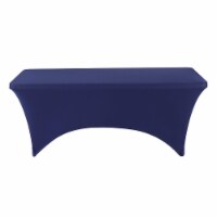 Iceberg 16536 8 ft. Stretch Fabric Table Cover, Blue