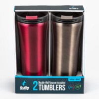 Tundra Coffee Tumbler 2 Pack - Red/Silver Perspective: Main