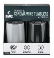 Sully Wine Tumbler - Grey/Black Perspective: Main
