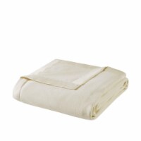 Premier Comfort Micro Fleece Blanket, Full/Queen, Ivory