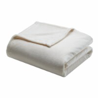 Madison Park Micro Light Blanket, Twin, Ivory